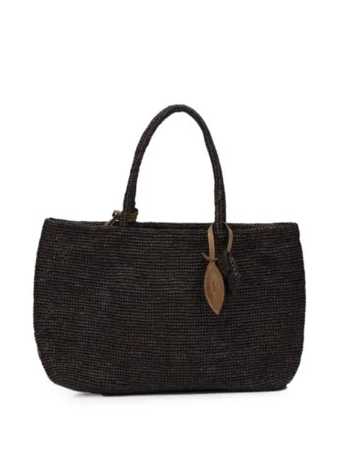 medium Alma raffia tote bag by AFAR