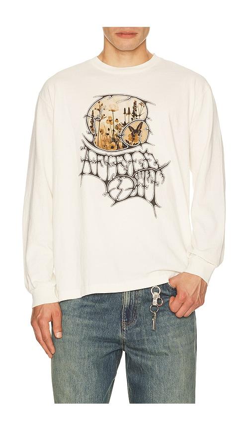 Afield Out Garden Long Sleeve Tee in White by AFIELD OUT