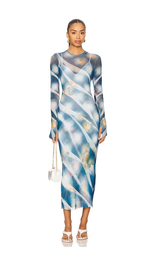 AFRM Ashland Dress in Blue by AFRM