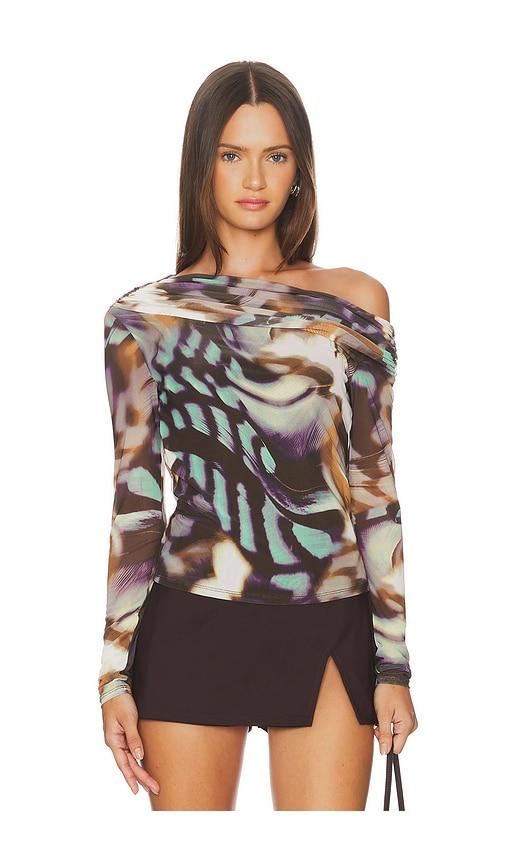 AFRM Barry Top in Purple,Mint by AFRM