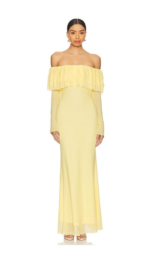 AFRM Betty Dress in Yellow by AFRM