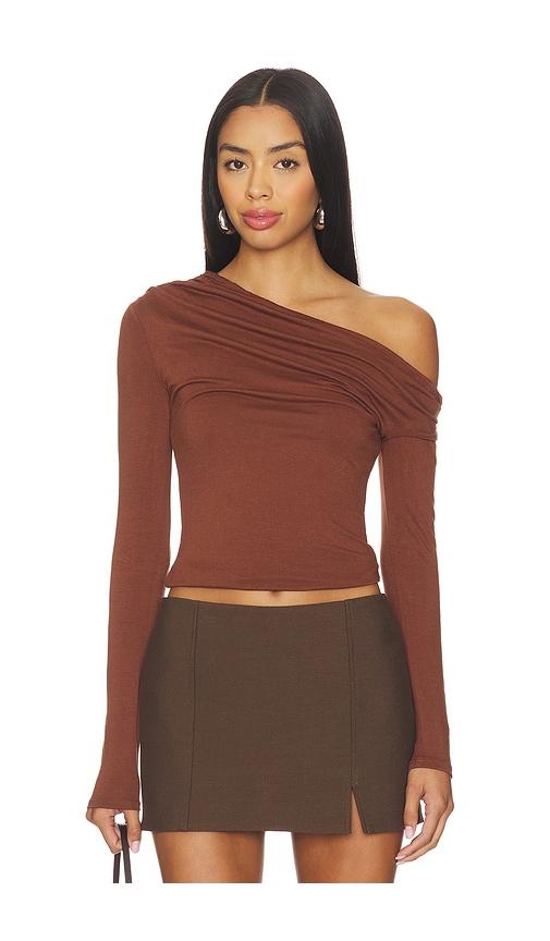 AFRM Bria Top in Brown by AFRM