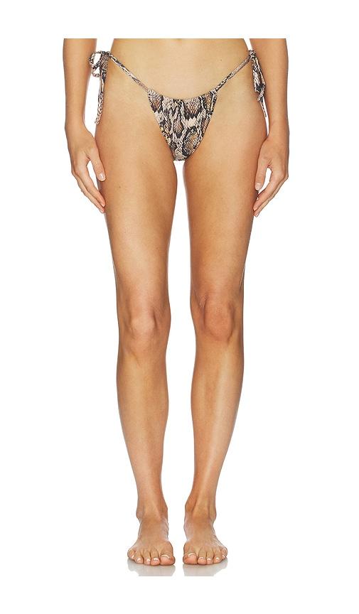 AFRM Cali Bikini Bottom in Beige by AFRM
