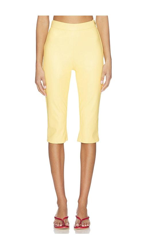 AFRM Calla Pant in Lemon by AFRM