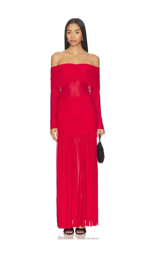 AFRM Emmeline Dress in Red by AFRM