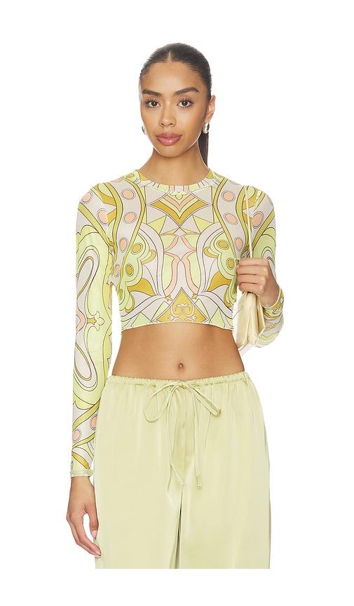 AFRM Hardin Top in Yellow,White by AFRM