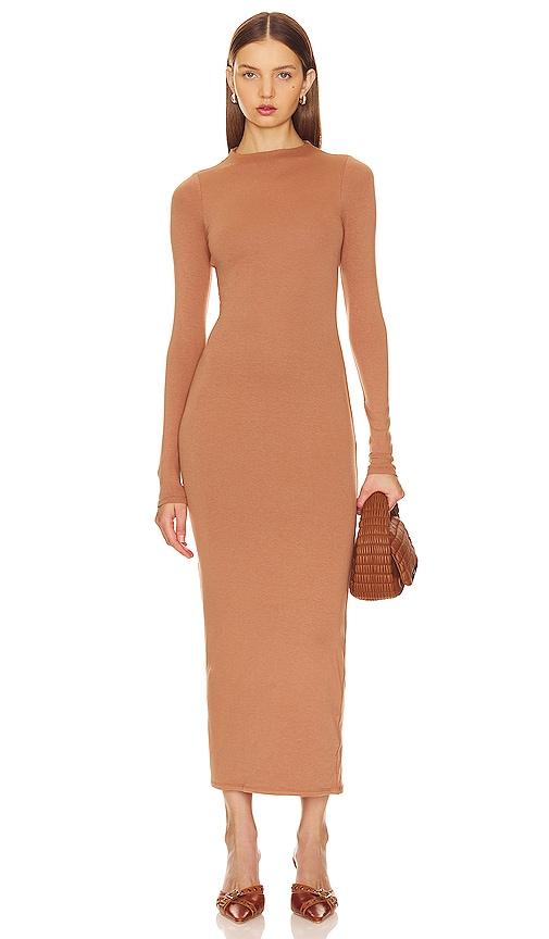 AFRM Juniper Maxi Dress in Tan by AFRM