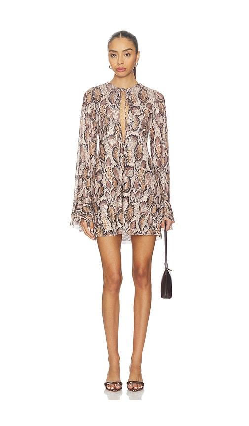 AFRM Kori Dress in Beige by AFRM
