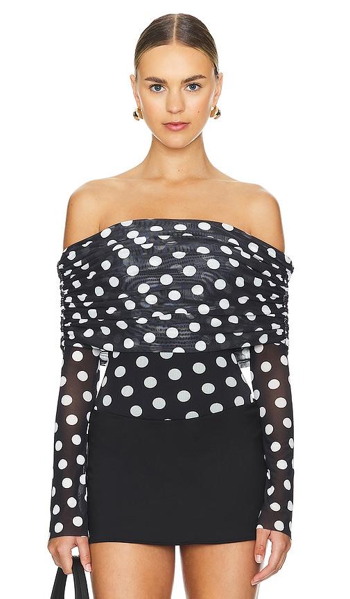 AFRM Maxine Bodysuit in Black by AFRM