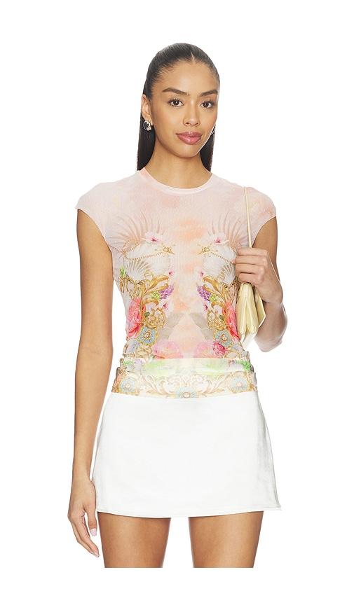 AFRM Nina Dew Drop Top in Rose by AFRM