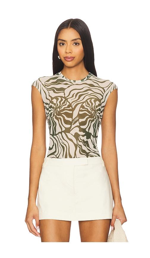 AFRM Nina Top in Beige by AFRM