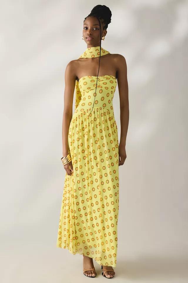 AFRM Rori Scarf Detail Strapless Maxi Dress by AFRM