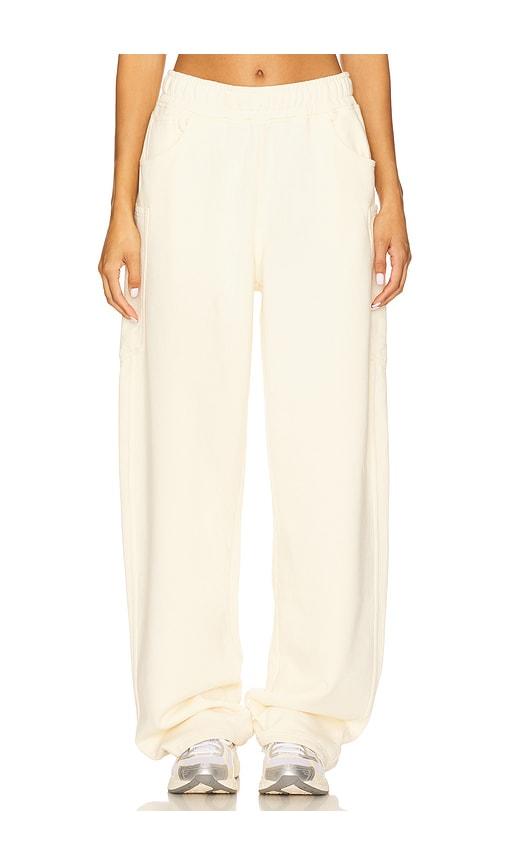 AFRM Ryan Barrel Sweatpant in Cream by AFRM