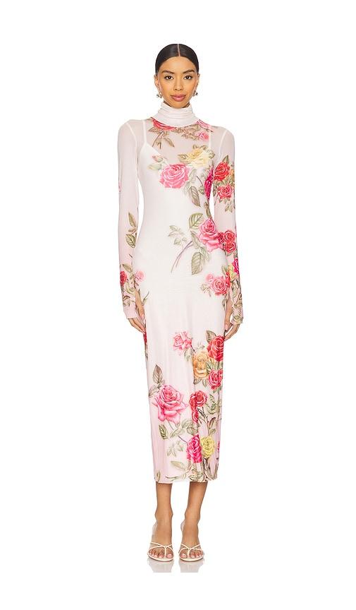 AFRM Shailene Mesh Dress in Pink by AFRM