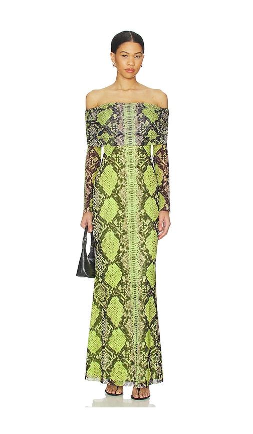 AFRM Thelma Dress in Green by AFRM