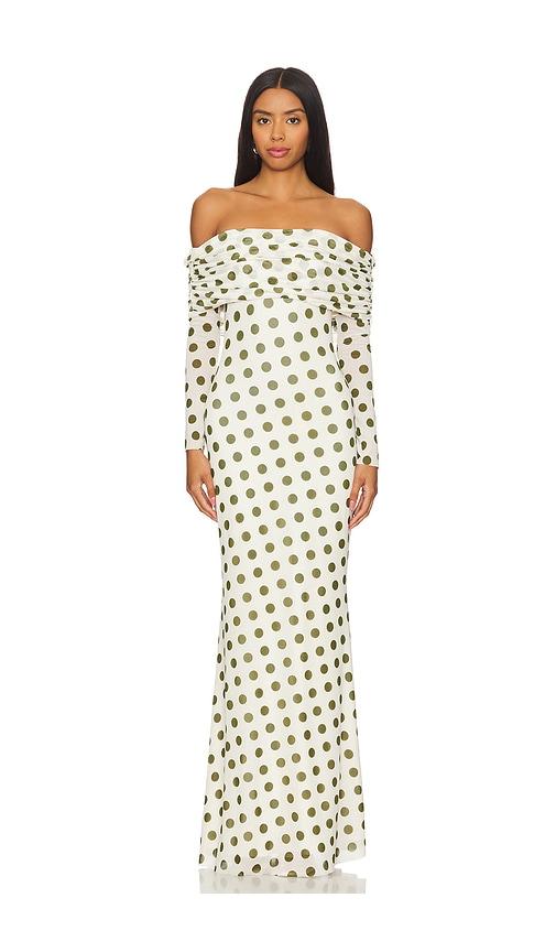 AFRM Thelma Dress in Green by AFRM