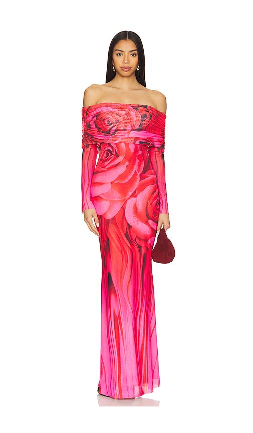 AFRM Thelma Dress in Red by AFRM