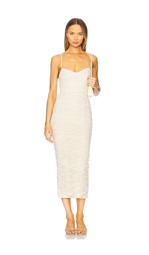 AFRM Tosca Leaf Lace Dress in Cream by AFRM