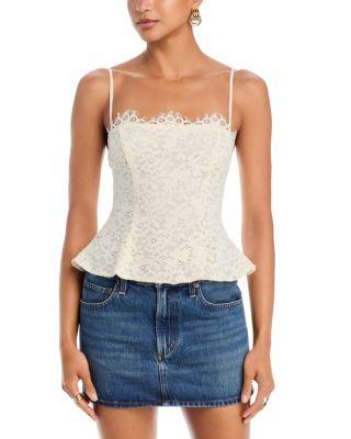 Ari Lace Peplum Top by AFRM