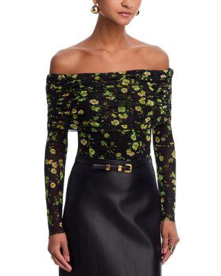 Maxine Off The Shoulder Mesh Bodysuit by AFRM