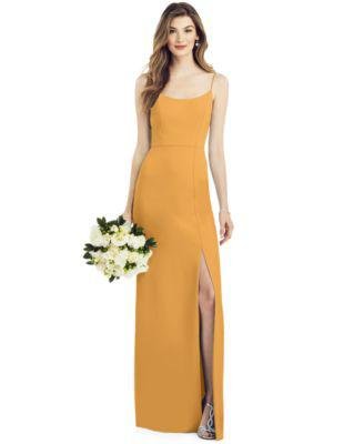 Crepe Side-Slit Gown by AFTER SIX