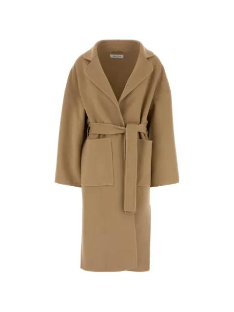 belted coat by AFTERCOAT