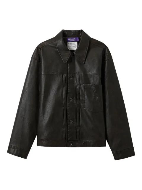 artificial leather jacket by AFTERMATHS
