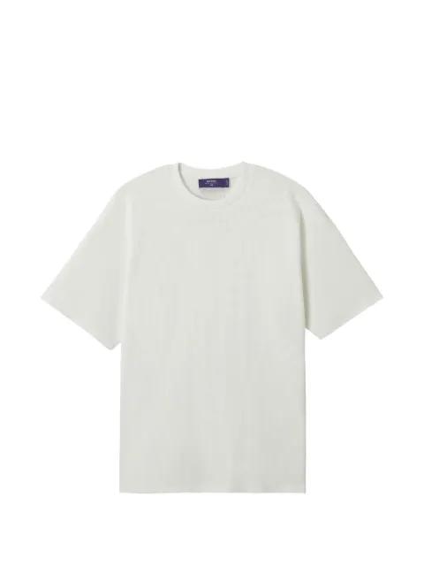 round-neck waffle T-shirt by AFTERMATHS