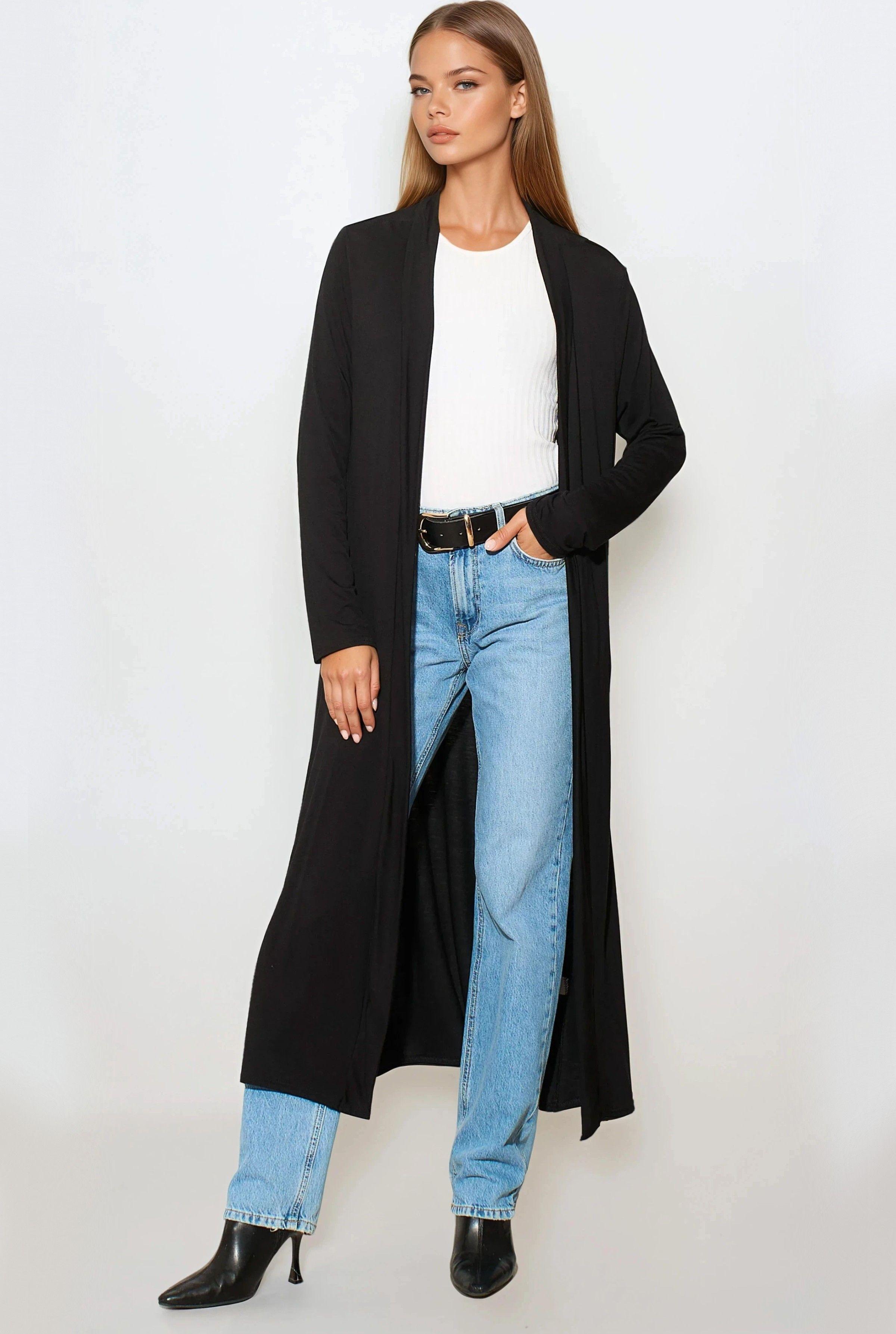 Jersey Longline Cardigan by AFTERSHOCK LONDON