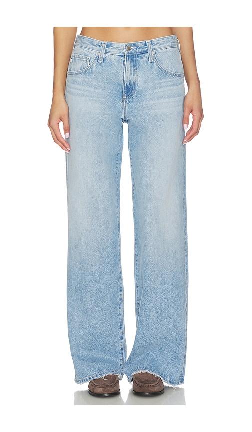 AG Jeans Adria Low Rise Wide Leg Jeans in Blue by AG JEANS