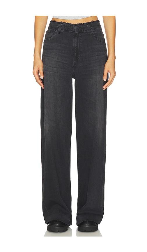 AG Jeans Deven Wide Leg Jeans in Black by AG JEANS