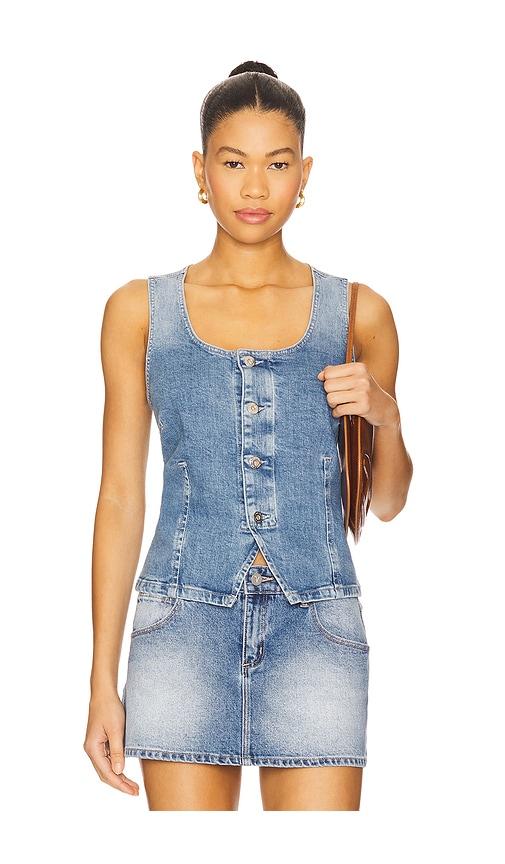 AG Jeans Teagan Top in Blue by AG JEANS