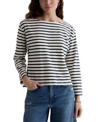 Annie Boat Neck Long Sleeve Tee by AG JEANS