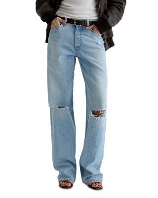 Billie High Rise Relaxed Straight Jeans in Soft Focus by AG JEANS