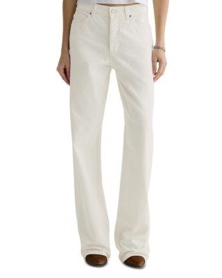Billie High Rise Straight Jeans in Powder by AG JEANS
