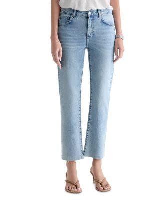 Brinley High Rise Ankle Straight Jeans in Gold Country by AG JEANS