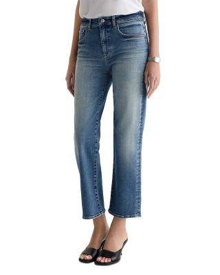 Brinley High Rise Straight Jeans in 15 Years Bouquet by AG JEANS