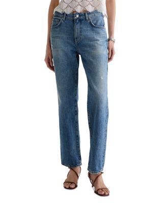 Brinley Mid Rise Straight Jeans in Reserva by AG JEANS