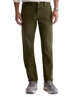 Everett 32" Slim Straight Fit Jeans in 7 Years Sulfur Coastal Moss by AG JEANS