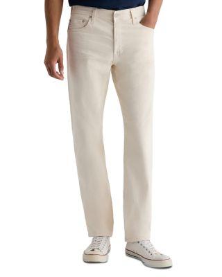 Everett 32" Slim Straight Fit Jeans in One Year Ivory by AG JEANS