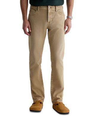 Everett 32" Slim Straight Fit Jeans in Seven Years Sulfur Valley Tan by AG JEANS