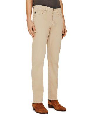 Everett 32" Slim Straight Fit Twill Pants in Desert Stone by AG JEANS
