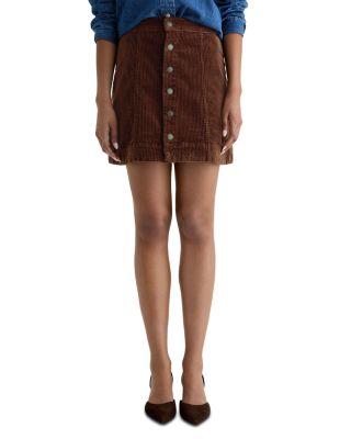 Evie Corduroy A Line Mini Skirt by AG JEANS