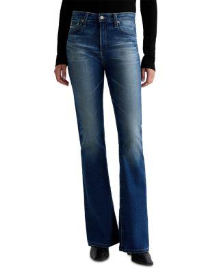 Farrah Mid Rise Bootcut Jeans in 9 Years Enhancement by AG JEANS