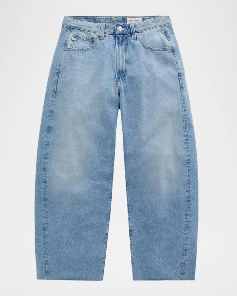 Hattie Cropped Comfort Stretch Barrel Jeans by AG JEANS