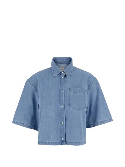 Kodiac chest-pocket crop shirt by AG JEANS