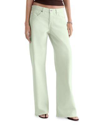 Low Rise Wide Leg Jeans in Summer Vine by AG JEANS