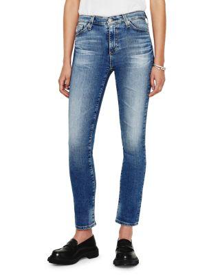 Mari Mid Rise Slim Straight Jeans by AG JEANS