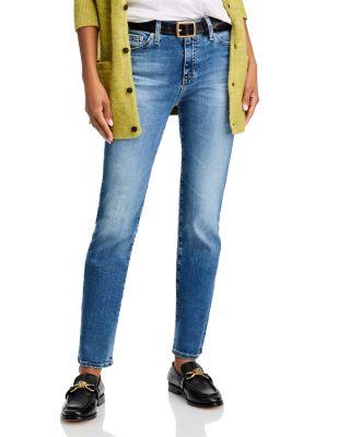 Mari Mid Rise Slim Straight Jeans in 15 Years Shoreline by AG JEANS