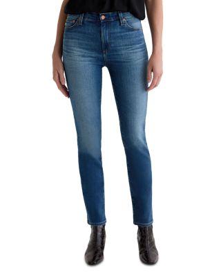 Mari Mid Rise Slim Straight Leg Jeans in 12 Years Assumption by AG JEANS